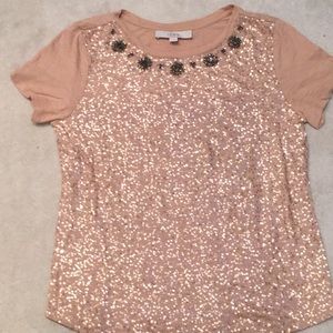 Loft Sequined Top.